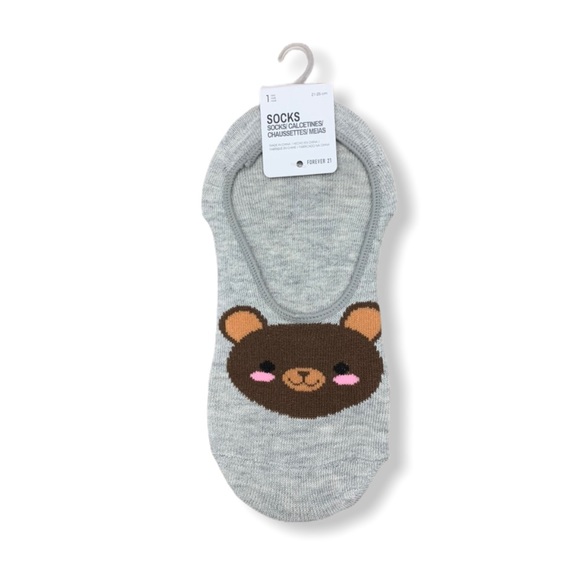 Forever 21 Accessories - ❣️3/$15❣️ "TEDDY BEAR" No Show Socks